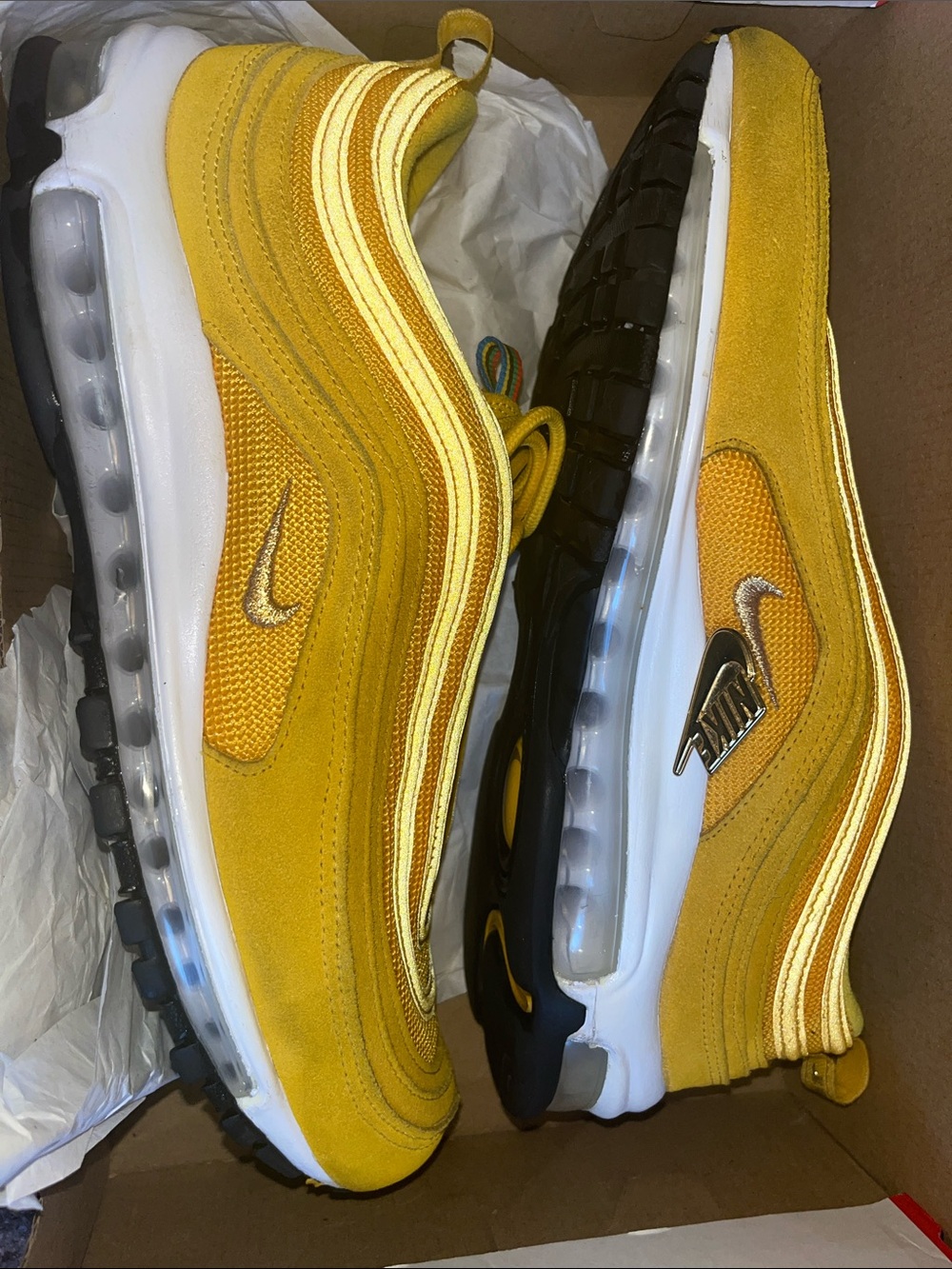 Yellow gold Air Max 97 Sneakers